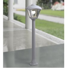 Φωτιστικό Κολωνάκι 100cm με ντουί Ε27 και Λάμπα LED 8.5W CCT Ρητίνης Γκρι IP55 Fumagalli Dario 96DARIO250M/GR